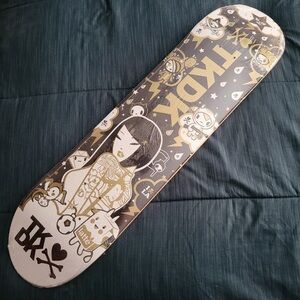 tokidoki Black and Gold Skateboard Deck